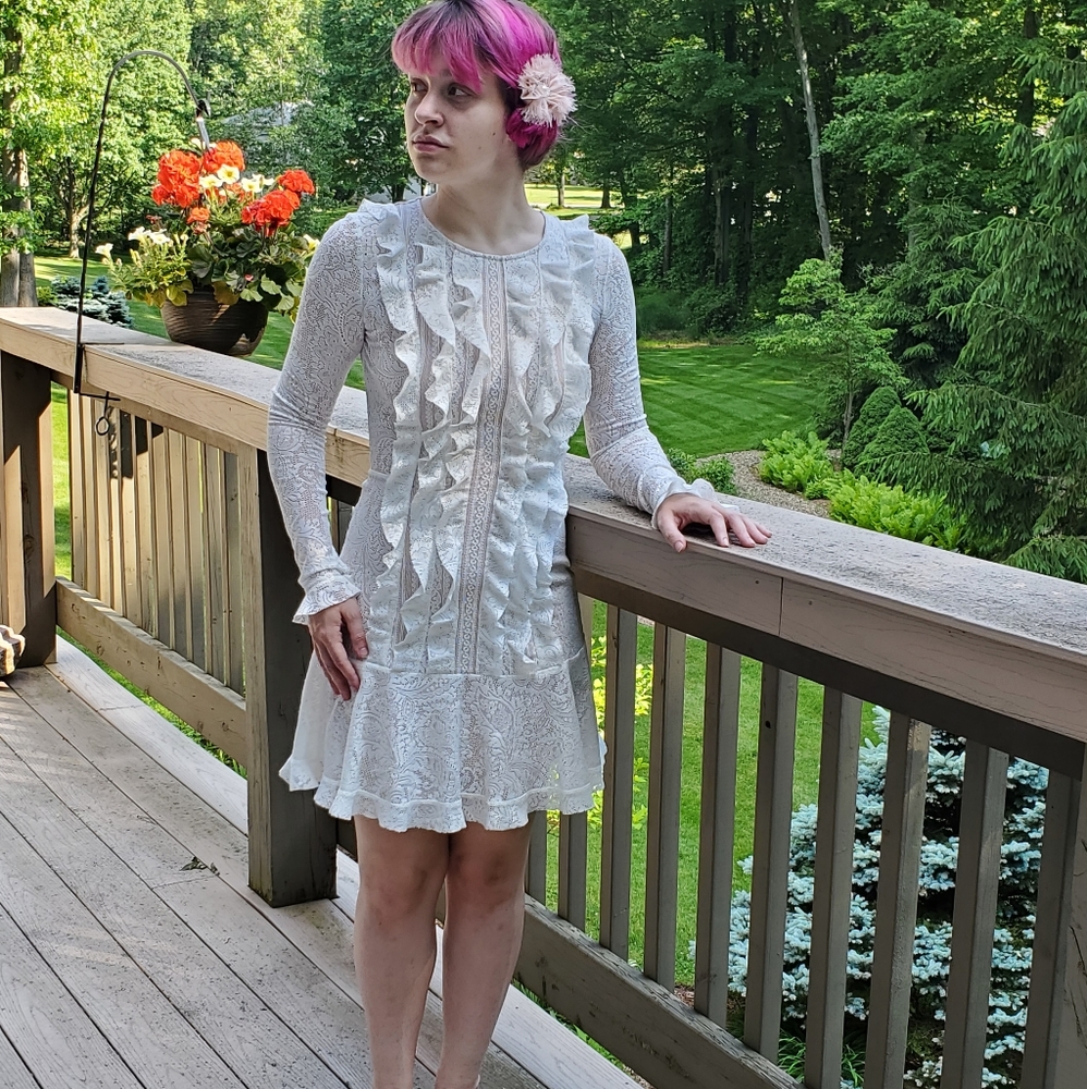 BCBG MAXAZRIA Ruffel Dress